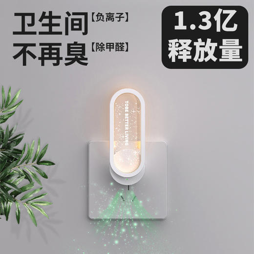 【负离子空气净化器】家用卫生间 除异味除臭除甲醛器 助眠呼吸灯满天星氛围灯  商品图2