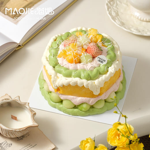 风味奶油蛋糕-芒果凤梨（原味蛋糕坯，4%糖） 商品图0