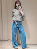 lclcLE之禾女装26早春新款棉弹牛仔直筒裤 商品缩略图2