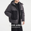 墨麦客男装牛仔拼接连帽棉服男2025冬季新款明辑线男士棉袄87759 商品缩略图1