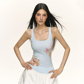 Ariseism 美式复古双色海边背心女夏季新款外穿吊带