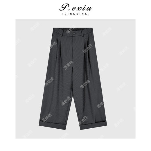 03-5潘依绣丁丁宠粉【职场精英】羊-毛-竖条纹无袖马甲长裤套装W-63142 商品图2