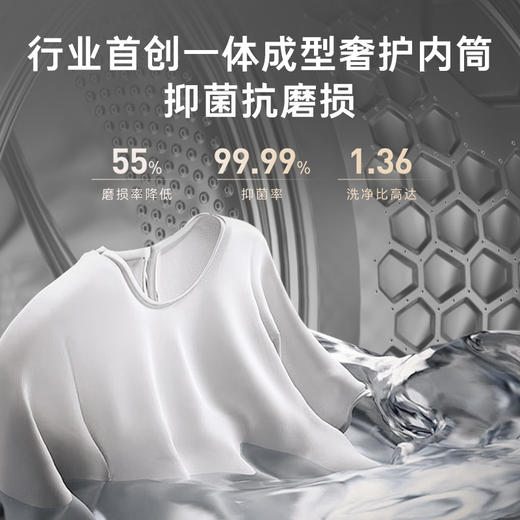 卡萨帝（Casarte）【重磅新品】设计师NHG 12kg全自动滚筒洗衣机洗烘套装 养护湿洗 3D透视烘干 羊毛洗烘绿标 1.36洗净比12NHG 商品图7