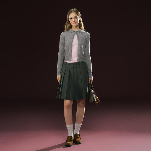 Ariseism 美式复古薄款针织开衫女春季新款上衣 商品图4