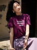 绝绝紫显白字母印花美式T恤 商品缩略图1