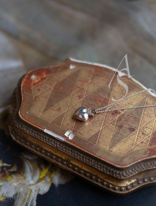 Rosa Maria 26SS 18K玫瑰金圣心弗兰德斯切钻项链 商品图0