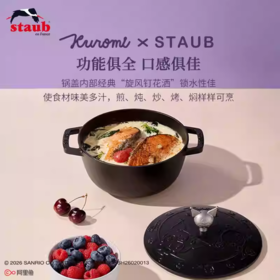【柏联B1】双立人Staub珐宝 Kuromi库洛米魔法厨房系列多用铸铁锅炖锅