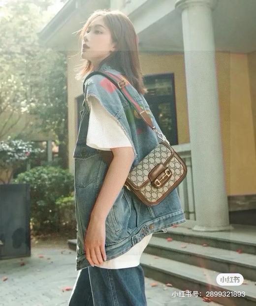 Gucci古驰1955 Horsebit 马鞍包小号 配两条肩带 商品图2