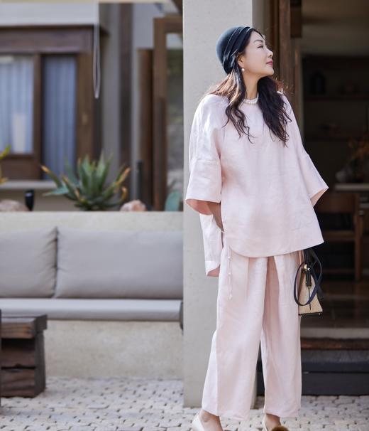 【林栖设计小店】手工挂饰|温柔新中式改良氅衣2026夏新款宽松百搭衬衣1962102 商品图1