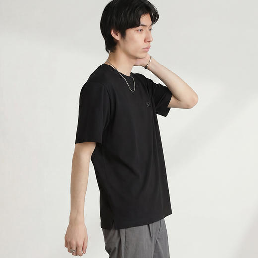 DRONKOO 2026 圆领左胸LAZY字母修身短袖T恤 商品图3