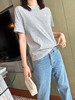 巴宝莉 新款格纹饰带T恤 黑白灰三色可选 商品缩略图6