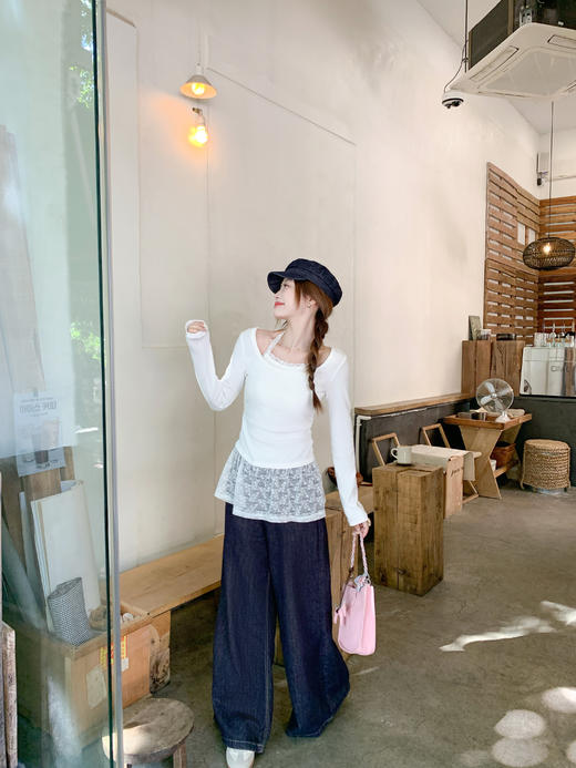 <曾小咸推荐>3.31现货秒杀 ！微信超特价！韩系蕾丝边打底衫 日常139.99 立减70 秒杀69.99！！ 商品图13