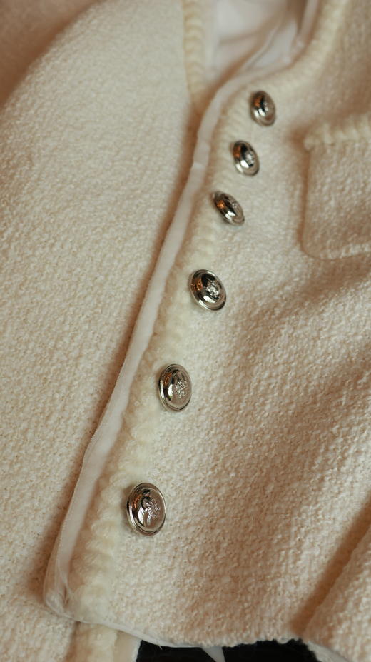 香榭白茶|简约肌理感羊毛外套（Linton面料） 商品图8