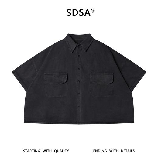 SDSA男装2026新款高贵轻奢复古工装双口袋短袖衬衫百搭舒适上衣 商品图0