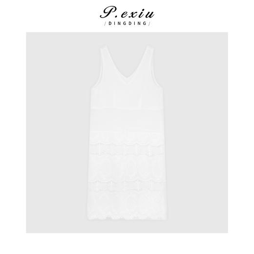 04-1潘依绣丁丁宠粉法式度假风拼接蕾丝背心裙Q10911 商品图1