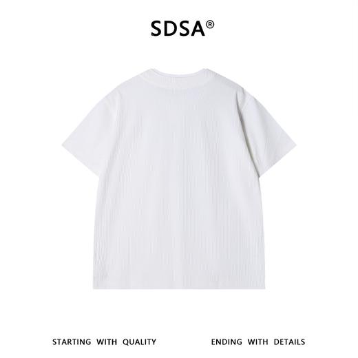 SDSA男装2026新款高贵轻奢老钱风撞色假两件圆领T恤百搭简约上衣 商品图4