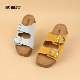 和诚行2026夏季新款增高厚底踩屎感吐司外穿凉拖鞋女式拖鞋0010860