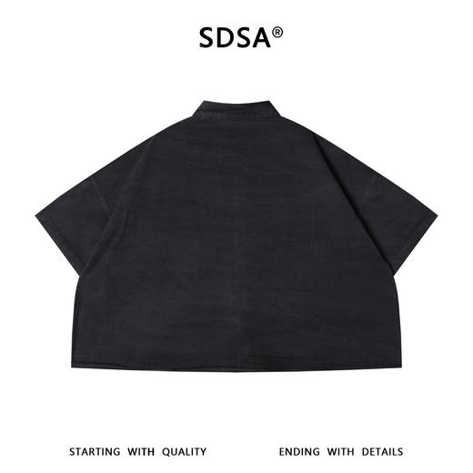 SDSA男装2026新款高贵轻奢复古工装双口袋短袖衬衫百搭舒适上衣 商品图4