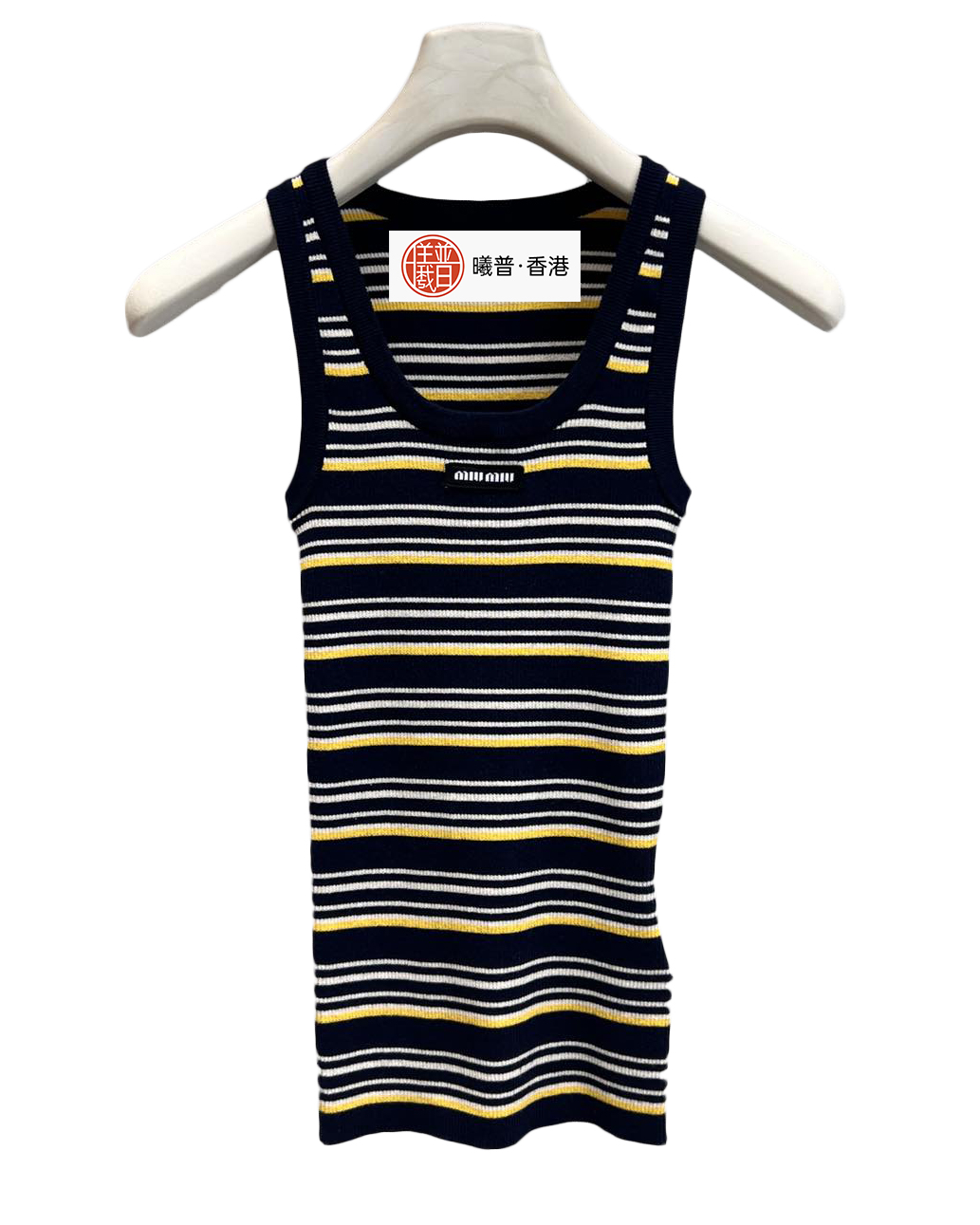 女款条纹针织背心ji017