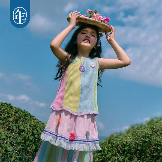 年衣童装儿童半身裙女童2026年新款超美民族风中大童A字裙子长裙 商品图1