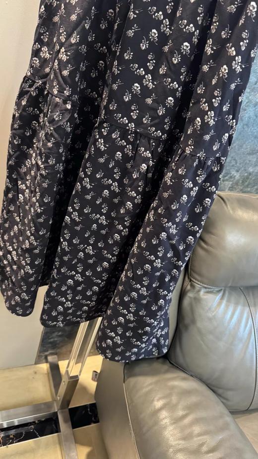 F032979春夏新款多层褶皱拼接设计高腰A字大摆长裙半身裙 商品图9