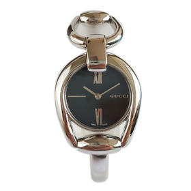【95新】GUCCI古驰石英28MM（女款）马衔扣手镯腕表精钢230326NJM04