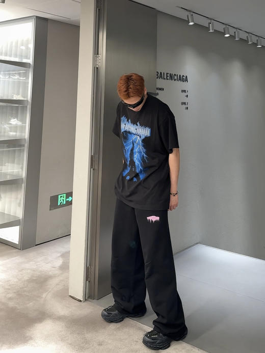 巴黎世家 26ss字母标识铁塔印花T恤 男女同款（DY） 商品图5