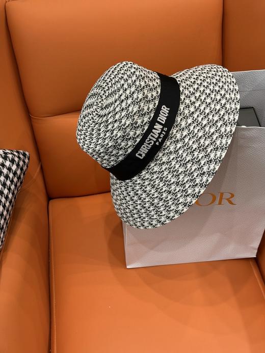 Dior千鸟格草编礼帽（CIO） 商品图0