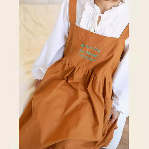 裁缝学苑AQ604加宽加大围裙纸样女装厨房家用新款大码防泼水工作服样板 商品图2