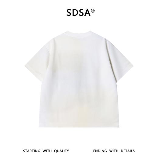 SDSA男装2026新款高贵轻奢简约涂鸦印花设计圆领短袖T恤百搭时尚 商品图0