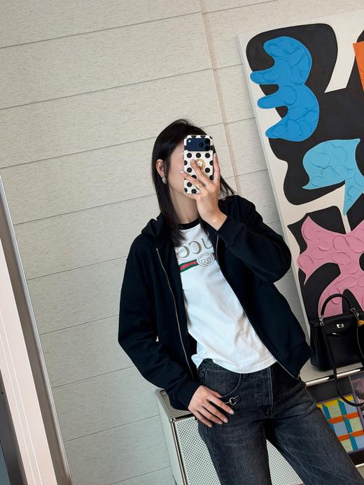 古驰 26Ss新款经典黑连帽拉链外套 商品图6