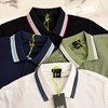 F032920通勤休闲透气珠地棉挺括有型提花拼接polo衫 商品缩略图3