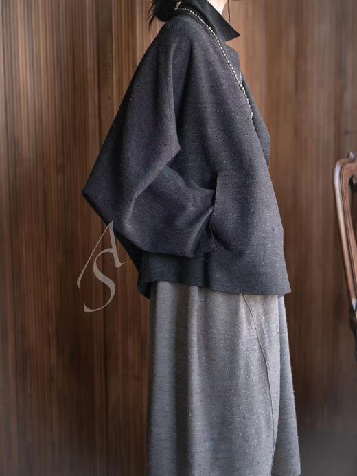 Boboutic 26SS 褐蓝星芒丝棉肌理针织无袖连衣裙 商品图6