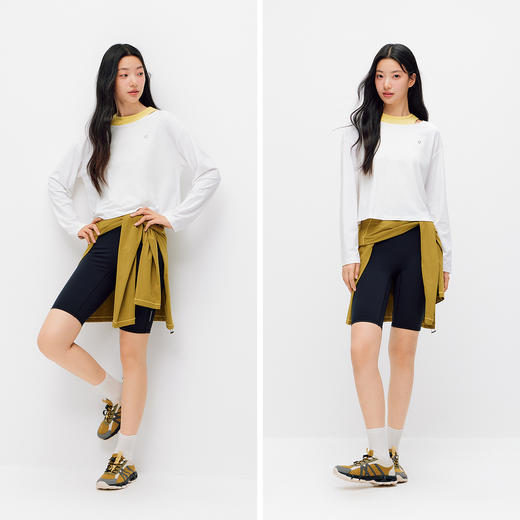 森马长袖T恤女夏季短款轻薄吸湿速干镂空2026新款百搭设计感罩衫 商品图4