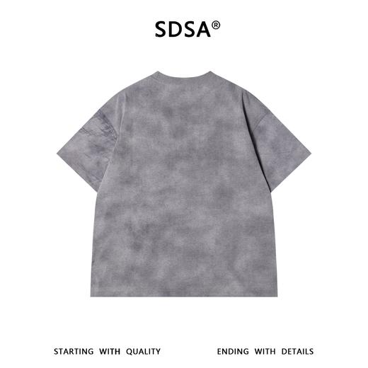 SDSA男装2026新款轻奢扎染设计圆领短袖T恤小众破坏感百搭上衣 商品图4