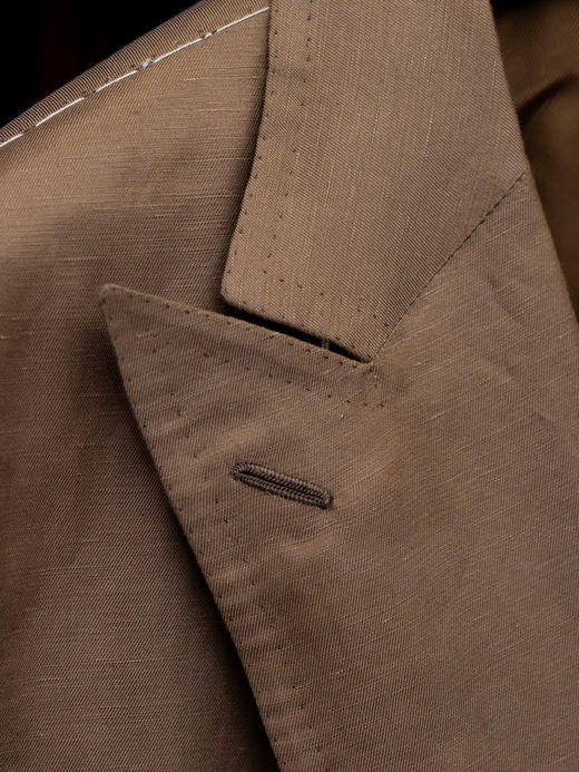 Cesare Attolini 香槟色双排扣 Silk-Linen 套装 商品图4