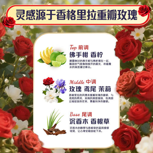 MM 山姆 当妮（Downy）护衣留香珠 玫瑰之巅 1kg 商品图2