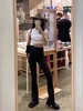F032909复古轻薄裸感瑜伽运动打底裤阔腿高腰喇叭裤 商品缩略图13