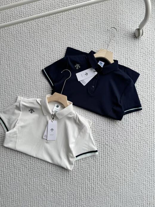 F032919简约袖口撞色高尔夫FIELD女士防晒修身短袖POLO衫 商品图1