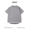 SDSA男装2026新款轻奢韩版爱心下摆拼接假两件短袖T恤百搭时尚潮 商品缩略图1