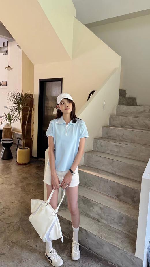 F032912春夏新品TRAINING系列压胶工艺女士短袖防晒POLO衫 商品图7