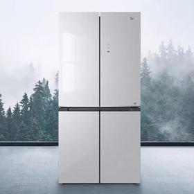 Midea/美的 BCD-460WSGPM十字四门家用大容量风冷无霜电冰箱山脉灰-石迹