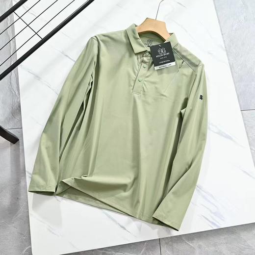 F032972简约休闲春季户外运动速干半拉链弹力透气长袖T恤 商品图7