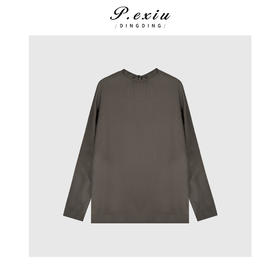 03-5潘依绣丁丁宠粉高级感极简净版蝙蝠袖上衣Q3351