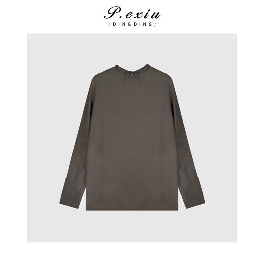 03-5潘依绣丁丁宠粉高级感极简净版蝙蝠袖上衣Q3351 商品图0