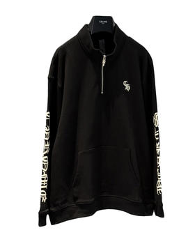 男款棉质刺绣半拉链卫衣he009