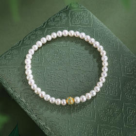 子佩集【明珠如愿】珍珠惜王妃手链【AYSL09】珐琅彩镀金2602