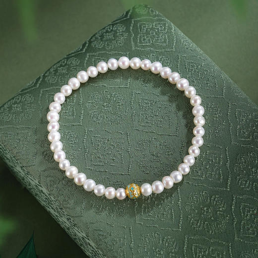 子佩集【明珠如愿】珍珠惜王妃手链【AYSL09】珐琅彩镀金2602 商品图0
