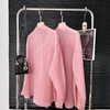 F032951高奢系列夏季新款苎麻女士温柔C位粉苎麻轻薄防晒衬衫 商品缩略图1
