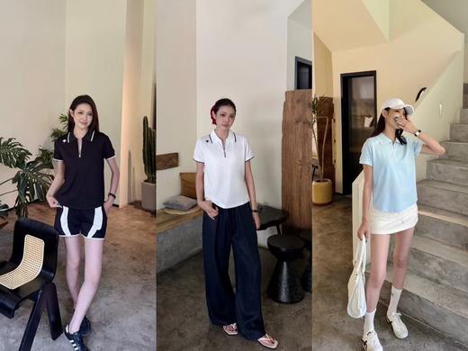 F032912春夏新品TRAINING系列压胶工艺女士短袖防晒POLO衫 商品图6